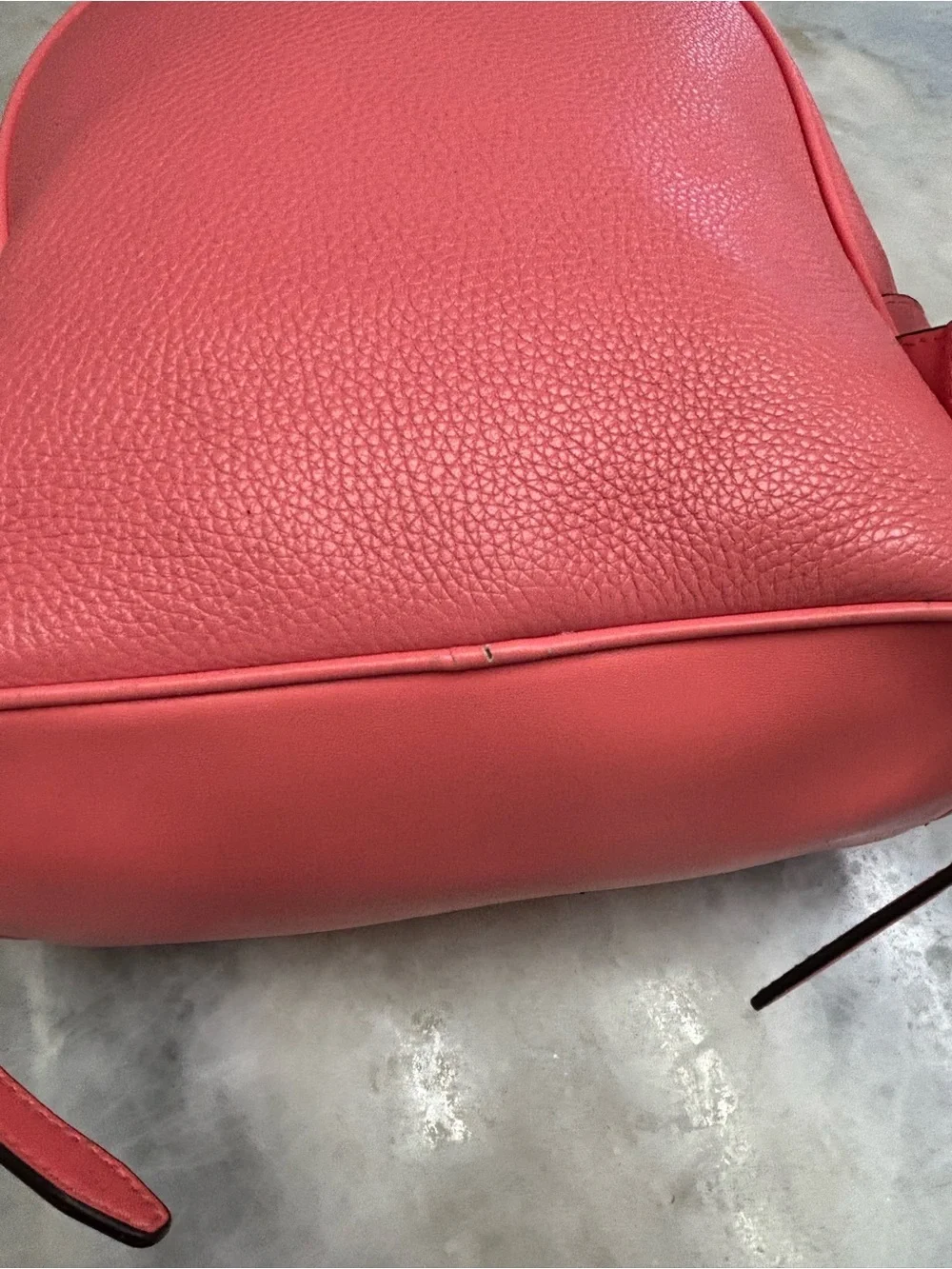 Michael Kors Jet Set Mini Backpack Pink Pebbled Saffino Leather Gold Hardware
